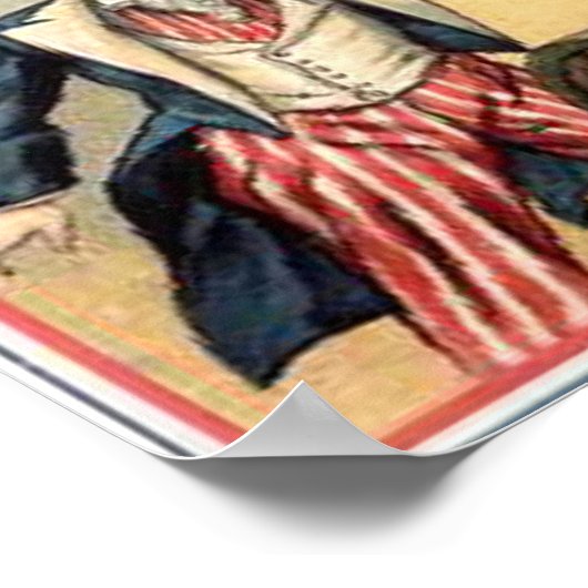 Poster Oncle vintage Sam (Coin)