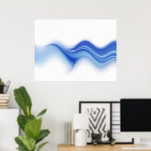 Poster Onde bleue (Bureau à domicile)