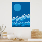 Poster onde bleue (Cuisine)