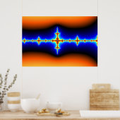 Poster Onde cérébrale - Fractale (Cuisine)