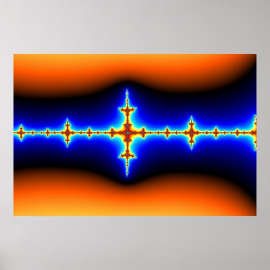 Poster Onde cérébrale - Fractale (Devant)
