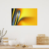 Poster onde jaune (Cuisine)