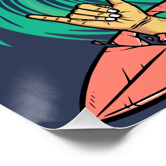 Poster Onde requin (Coin)