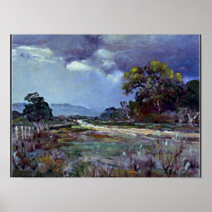Poster Onderdonk - Approches de la pluie, sud-ouest du Te