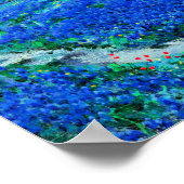 Poster Onderdonk - Bluebonnets dans le matin de Misty (Coin)