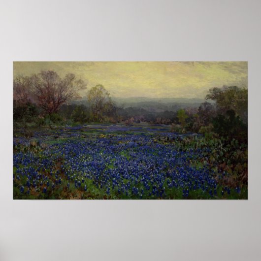 Poster Onderdonk - Champ De Bluebonnets 1920 (Devant)