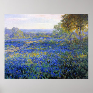 Poster Onderdonk - Champs De Bluebonnets 1920