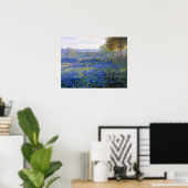 Poster Onderdonk - Champs de Lupins Bleus 1920 (Bureau à domicile)