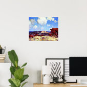 Poster Onderdonk - Dans les collines des chênes espagnols (Bureau à domicile)