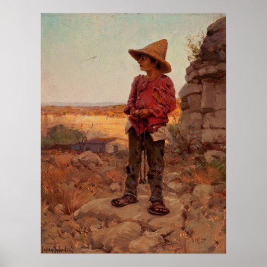 Poster Onderdonk - Hérisseur De Chèvres À La Carrière De  (Devant)