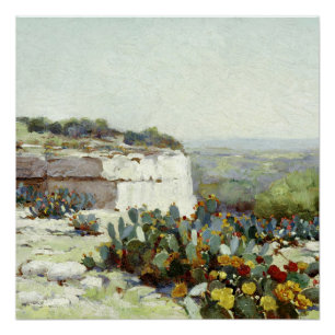 Poster Onderdonk - Prickly Pear en fleurs