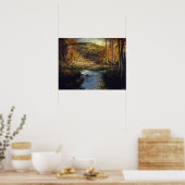 Poster Onderdonk - Ruisseau forestier, source de la Guada (Cuisine)