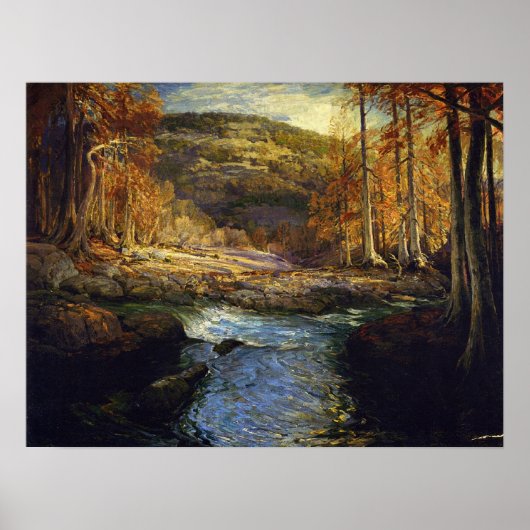 Poster Onderdonk - Ruisseau forestier, source de la Guada (Devant)