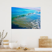 Poster Ondes aquarelles (Cuisine)