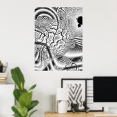 Poster Ondes de Mandel (Bureau à domicile)