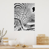 Poster Ondes de Mandel (Cuisine)