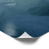 Poster Ondes de mousse à broyer (Coin)