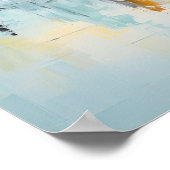 Poster Ondes de solitude, art numérique mural (Coin)