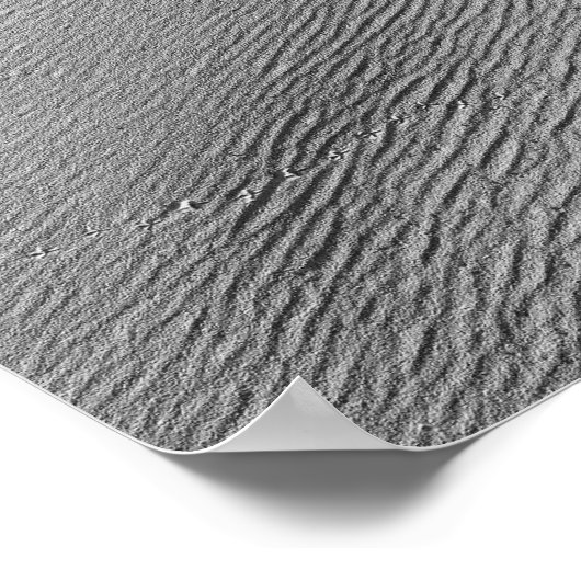 Poster Ondes de vent dans le sable I - Couleur désaturée (Coin)