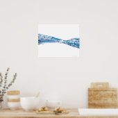 Poster Ondes et bulles (Cuisine)