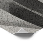 Poster Ondes fluides : une composition monochrome sculptu (Coin)