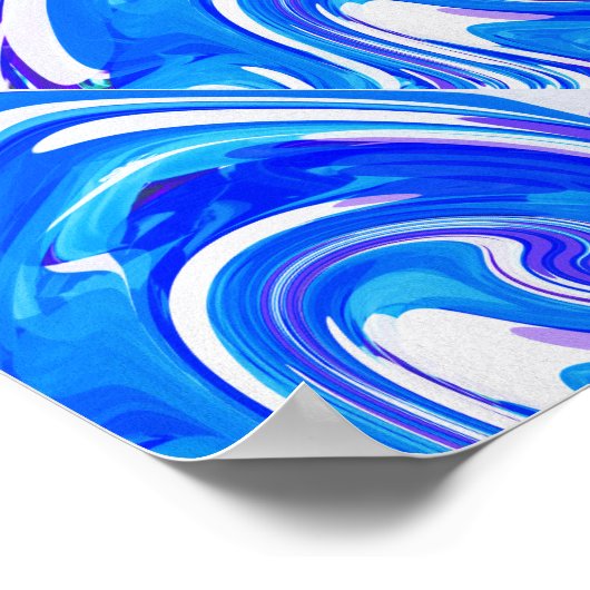 Poster Ondes océaniques du soir (Coin)