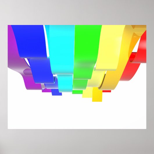 Poster Ondes Rainbow (Devant)