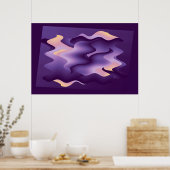 Poster Ondes violettes (Cuisine)