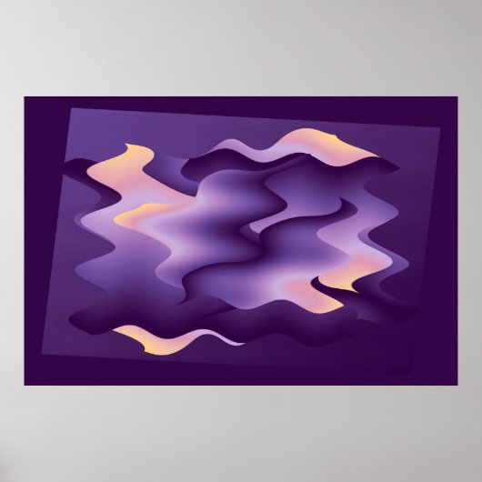 Poster Ondes violettes (Devant)