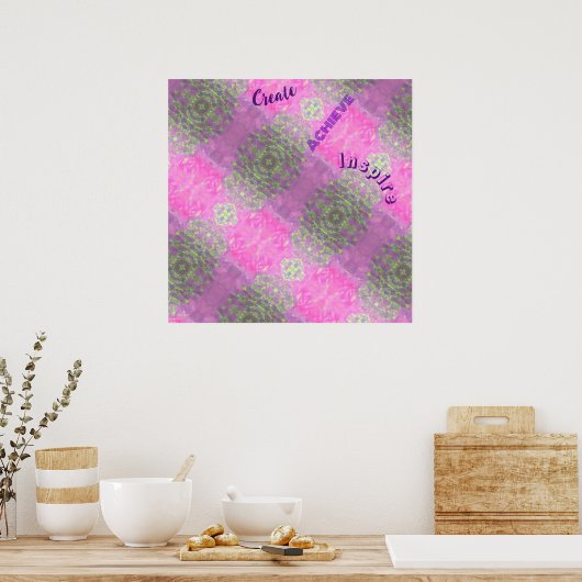 Poster Onduleurs AI Imaginaire Art numérique Imprimer Mot (Cuisine)