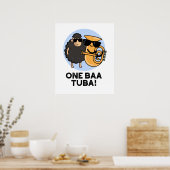 Poster One Baa Tuba Funny Music Sheep Pun (Cuisine)