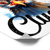 Poster One Bad Mother Clucker Funny Chicken  (Coin)