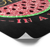 Poster One In A Melon Chalkboard 1er anniversaire (Coin)