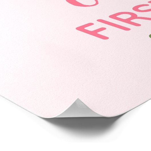 Poster One in a Melon First Birthday Girl Party (Coin)