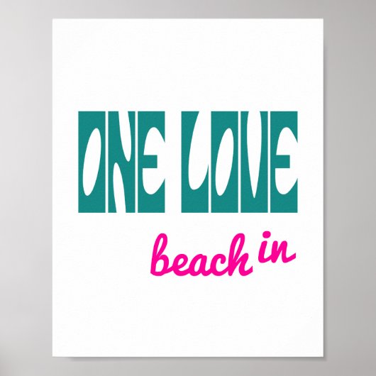 Poster One Love (taille d'image standard) (Devant)