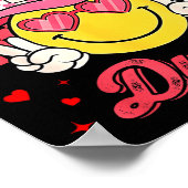 Poster One Loved Dude Checkered Heart Valentines Day Boys (Coin)