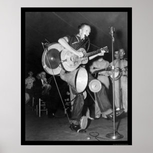 Poster One Man Band Asheville, NC 1938