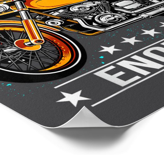 Poster One Motorcycle Is Never Enough - Funny Biker Quote (Coin)