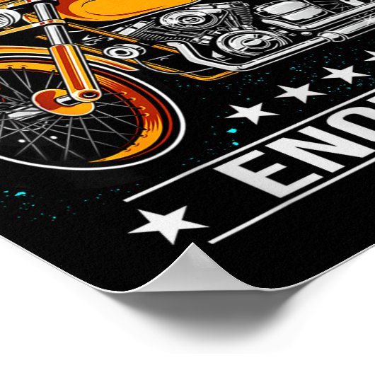 Poster One Motorcycle Is Never Enough - Funny Biker Quote (Coin)