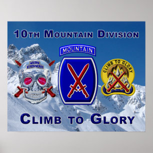 Poster One of a Kind 10th Mountain Division Design