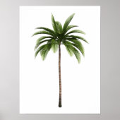 Poster One Palm Tree Tropical Beach Island Art Simple Amu (Devant)