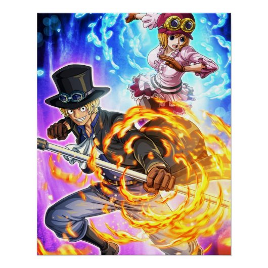 Poster One piece , Law , Luffy et Captain Kid (Devant)