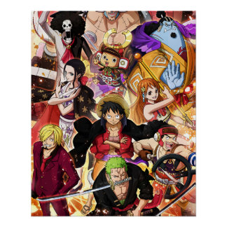 Poster One piece , Law , Luffy et Captain Kid