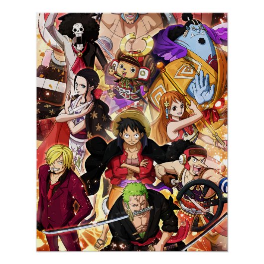 Poster One piece , Law , Luffy et Captain Kid (Devant)