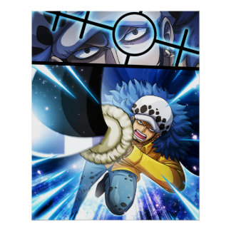 Poster One piece , Law , Luffy et Captain Kid