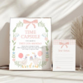 Poster One Silly Goose 1st Birthday Time Capsule Sign