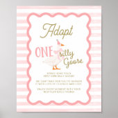 Poster One Silly Goose Adoption Sign  (Devant)