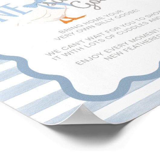 Poster One Silly Goose Adoption Sign  (Coin)