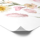 Poster One Silly Goose Pink Bow 1st Birthday Welcome  (Coin)