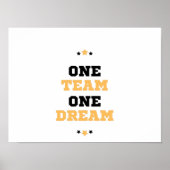 Poster One Team One Dream (Devant)